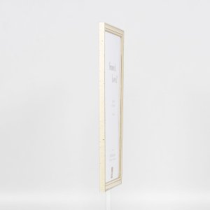 Efektní dřevěný rám profil 38 bílý 30,5x91,5 cm muzejní sklo