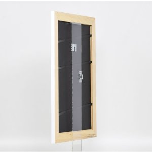 Efektní rám z masivního dřeva profil 30 bílý 30,5x91,5 cm muzejní sklo