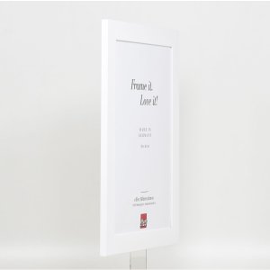 Efektní rám z masivního dřeva profil 30 bílý 30,5x91,5 cm muzejní sklo