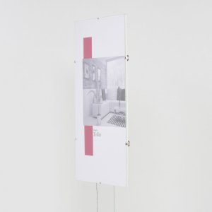 Bezrámový držák obrazu 35x100 cm s antireflexním sklem