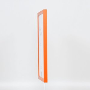 Dřevěný rám Top Cube 35x100 cm oranžové normální sklo