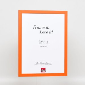 Dřevěný rám Top Cube 35x100 cm oranžové normální sklo