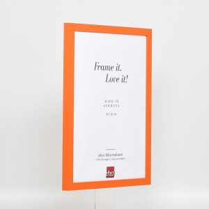 Dřevěný rám Top Cube 35x100 cm oranžové normální sklo