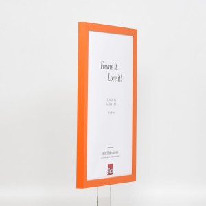 Dřevěný rám Top Cube 35x100 cm oranžové normální sklo