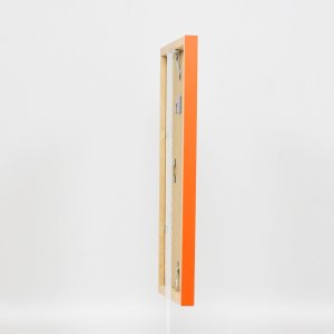 Dřevěný rám Top Cube 35x100 cm oranžové normální sklo