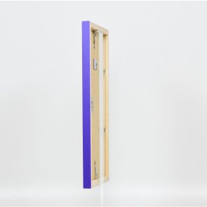 Dřevěný rám Top Cube 35x100 cm fialové antireflexní sklo