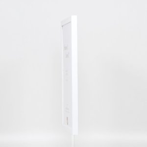 Dřevěný rám Top Cube 35x100 cm bílé antireflexní sklo