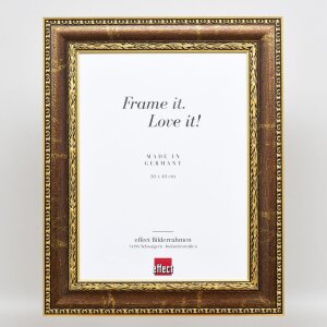 Efekt Barokní rám na obrazy profil 31 hnědý 35x100 cm antireflexní sklo