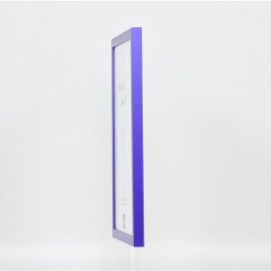 Dřevěný rám Top Cube 35x100 cm fialové muzejní sklo
