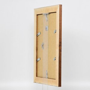 Efektní dřevěný rám 2400 hnědý 35x100 cm muzejní sklo
