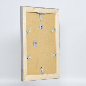 Efektní rám na obrazy z masivního dřeva 2240 šedý 35x50 cm antireflexní sklo