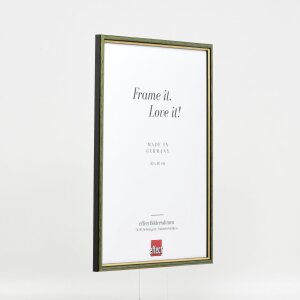 Efektní dřevěný rám profil 23 zelený 40x40 cm antireflexní sklo