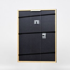Efektní dřevěný rám profil 23 ořechově hnědý 40x40 cm antireflexní sklo