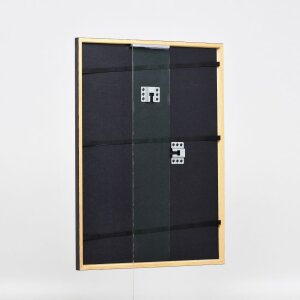 Efektní dřevěný rám profil 23 ořechově hnědý 40x40 cm antireflexní sklo