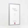 Efektní dřevěný rám profil 35 světle šedý 40x40 cm antireflexní sklo