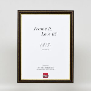 Efektní dřevěný rám profil 21 ořechově hnědý 40x40 cm antireflexní sklo