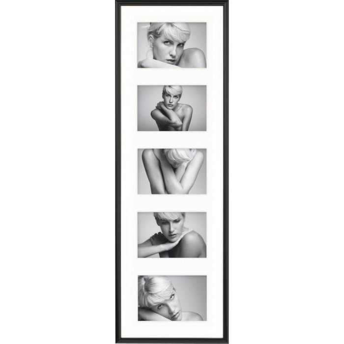Walther plastový rámeček GALERIA 5 fotografií 10x15 cm černý
