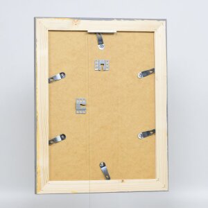 Efektní rám na obrazy z masivního dřeva 2240 šedý 40x40 cm muzejní sklo