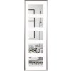 Walther plastový rámeček GALERIA pro 5 fotografií 10x15 cm stříbrný