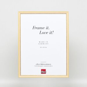 Efektní rám z masivního dřeva profil 25 žlutý 40x50 cm čiré sklo