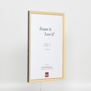Efektní rám z masivního dřeva profil 25 žlutý 40x50 cm čiré sklo