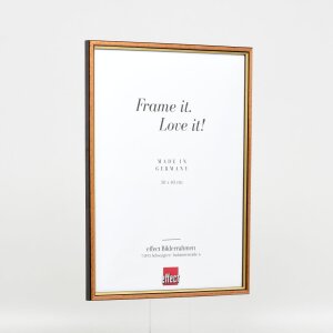 Efektní dřevěný rám profil 23 světle hnědý 40x50 cm antireflexní sklo