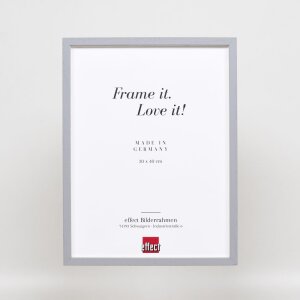 Efektní dřevěný rám profil 35 světle šedý 40x50 cm normální sklo + distanční rámeček