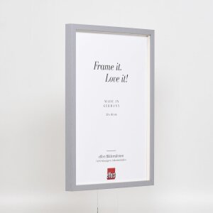 Efektní dřevěný rám profil 35 světle šedý 40x50 cm normální sklo + distanční rámeček