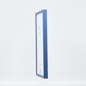 Efektní dřevěný rám profil 35 modrý 40x60 cm antireflexní sklo