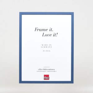 Efektní dřevěný rám profil 35 modrý 40x60 cm antireflexní sklo