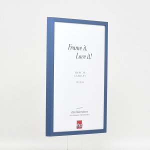 Efektní dřevěný rám profil 35 modrý 40x60 cm antireflexní sklo