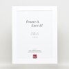 Efektní rám z masivního dřeva profil 30 bílý 40x60 cm antireflexní sklo