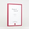 Efektní dřevěný rám profil 35 červená 42x59,4 cm antireflexní sklo