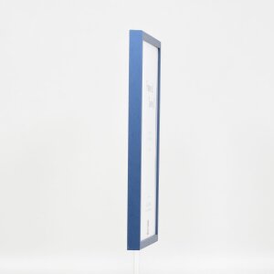 Efektní dřevěný rám profil 35 modrý 42x59,4 cm antireflexní sklo