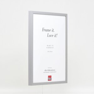 Efektní dřevěný rám profil 35 světle šedý 42x59,4 cm antireflexní sklo