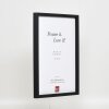 Efektní dřevěný rám profil 35 černý 42x59,4 cm normální sklo + distanční rámeček