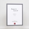 Efektní dřevěný rám profil 35 antracit 42x59,4 cm normální sklo + distanční rámeček