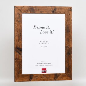 Efektní dřevěný rám 2400 hnědý 42x59,4 cm normální sklo