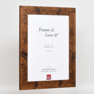 Efektní dřevěný rám 2400 hnědý 42x59,4 cm normální sklo