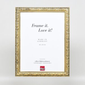 Efektní dřevěný rám profil 94 zlatý 42x59,4 cm antireflexní sklo