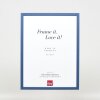 Efektní dřevěný rám profil 35 modrý 45x60 cm antireflexní sklo