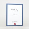 Efektní dřevěný rám profil 35 modrý 45x60 cm antireflexní sklo