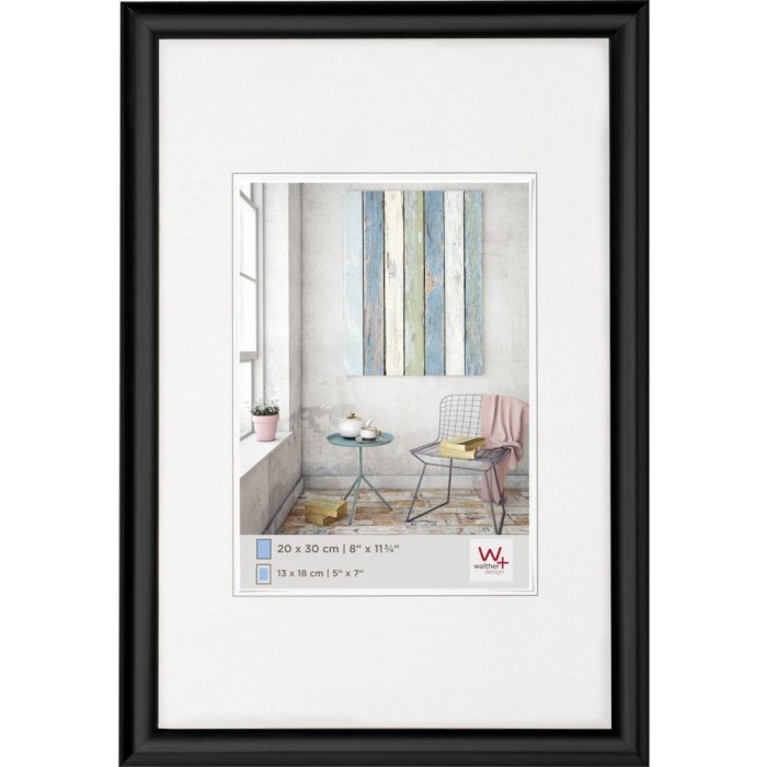 Plastový rám Walther TRENDSTYLE 24x30 cm černý