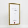 Efektní dřevěný rám profil 2070 antireflexní sklo 45x60 cm zlatý