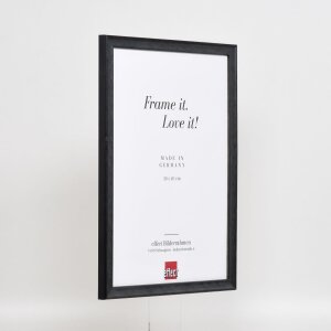 Efektní dřevěný rám profil 2070 antireflexní sklo 45x80 cm černý