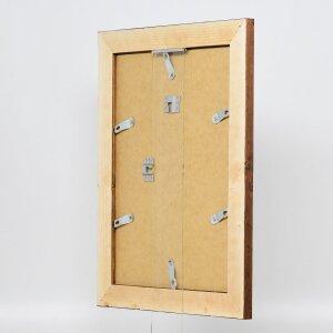 Efektní dřevěný rám 2400 hnědý 45x80 cm antireflexní sklo