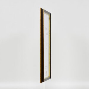 Efektní dřevěný rám profil 21 ořechově hnědý 45x80 cm muzejní sklo