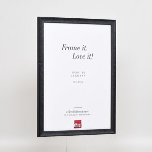 Efektní dřevěný rám profil 2070 muzejní sklo 50x100 cm černý