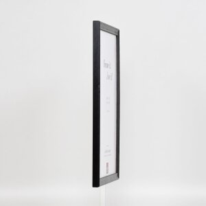 Efektní dřevěný rám profil 2070 muzejní sklo 50x100 cm černý