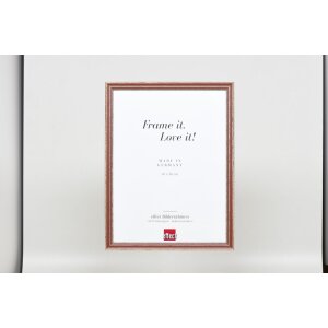 Efektní dřevěný rám profil 38 hnědý 50x50 cm antireflexní sklo